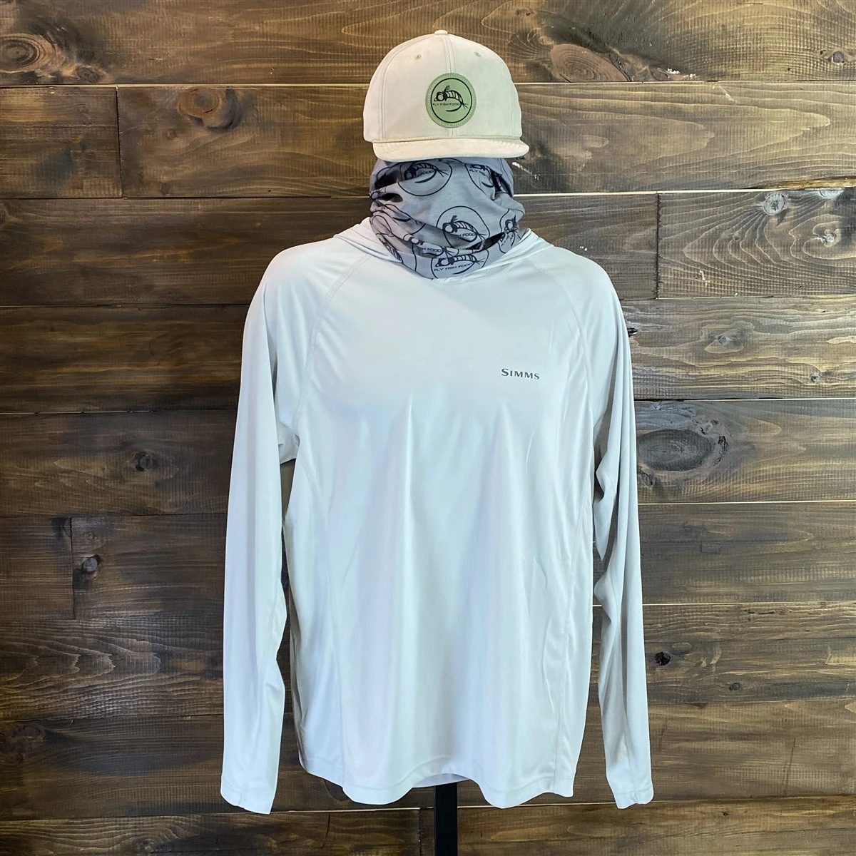 Simms - Men's Solarflex Hoody - Sterling - Fly Fish Food Logo 2 Simms - Men's Solarflex Hoody - Sterling - Fly Fish Food Logo - Image 2