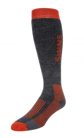 Simms - Men's Merino Midweight OTC Sock - Carbon 1 Simms - Men's Merino Midweight OTC Sock - Carbon