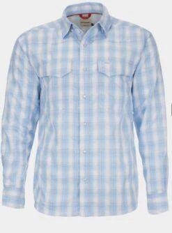 Simms - Big Sky Long Sleeve Shirt -Simms Store Sky Flame Plaid