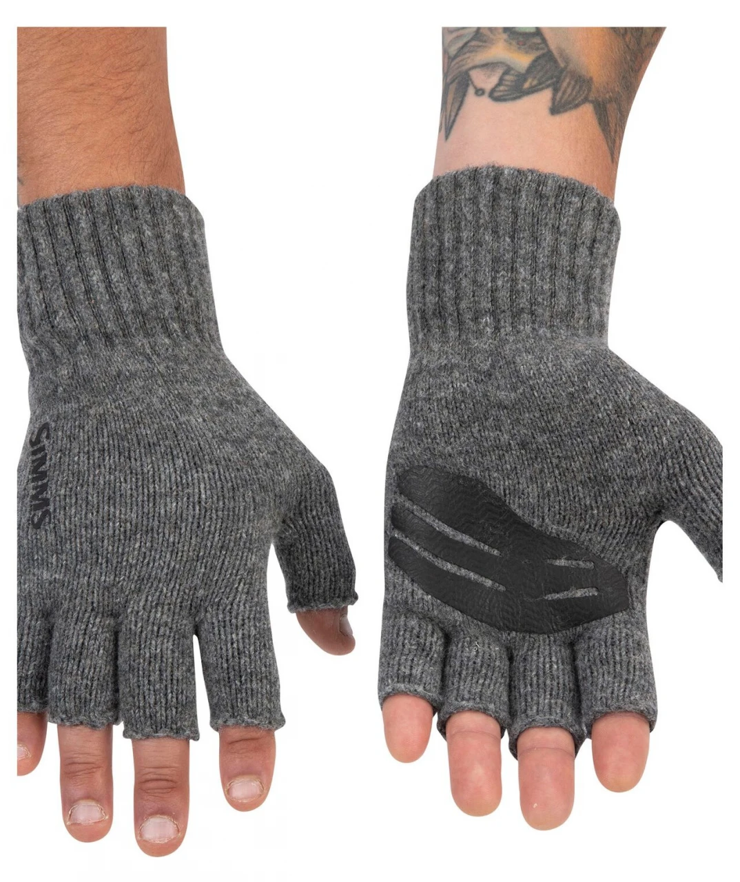 Fishing Gloves Simms Wool 1/2 Finger Steel 2 Fishing Gloves Simms Wool 1/2 Finger Steel - Image 2