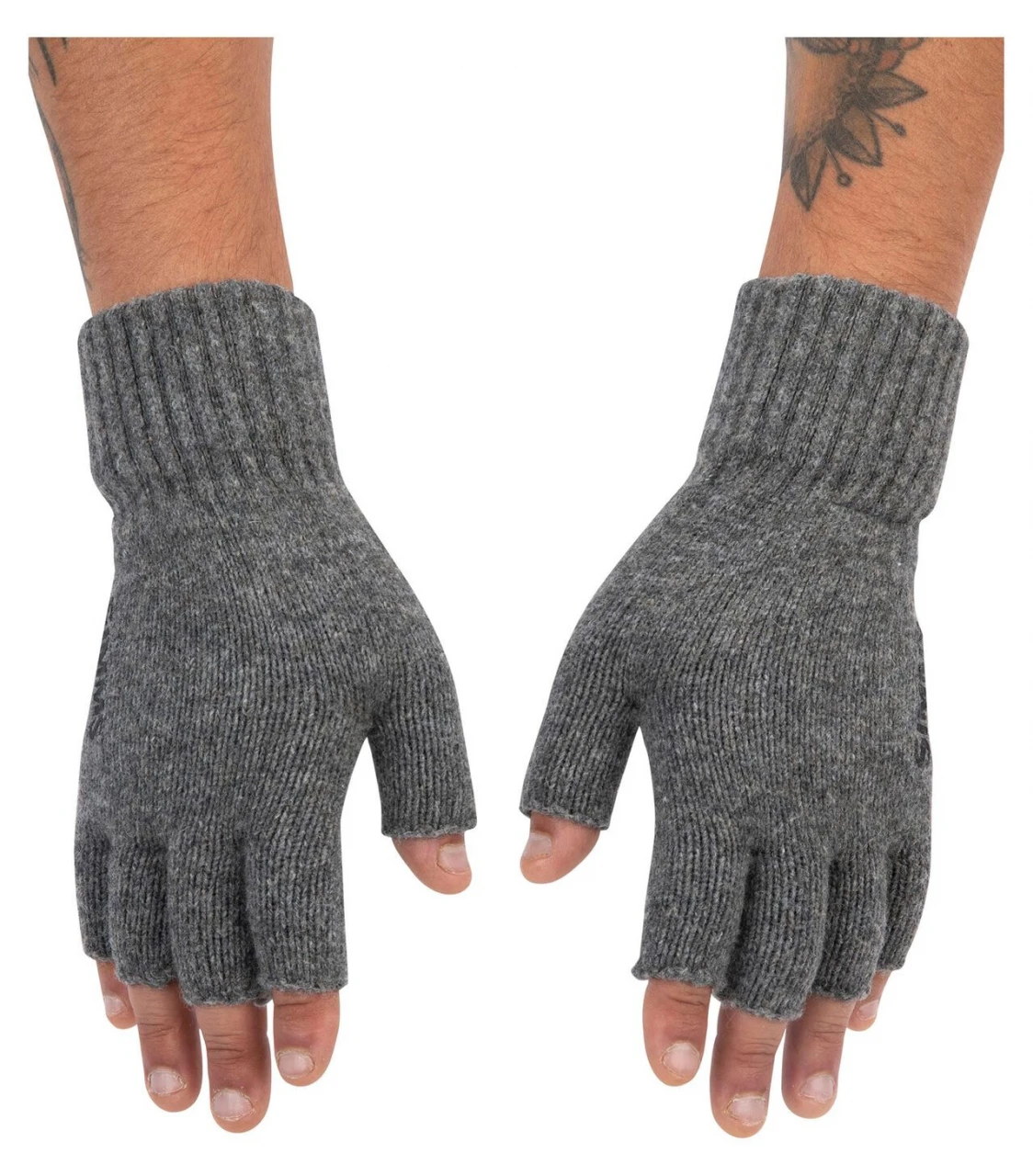 Fishing Gloves Simms Wool 1/2 Finger Steel 3 Fishing Gloves Simms Wool 1/2 Finger Steel - Image 3