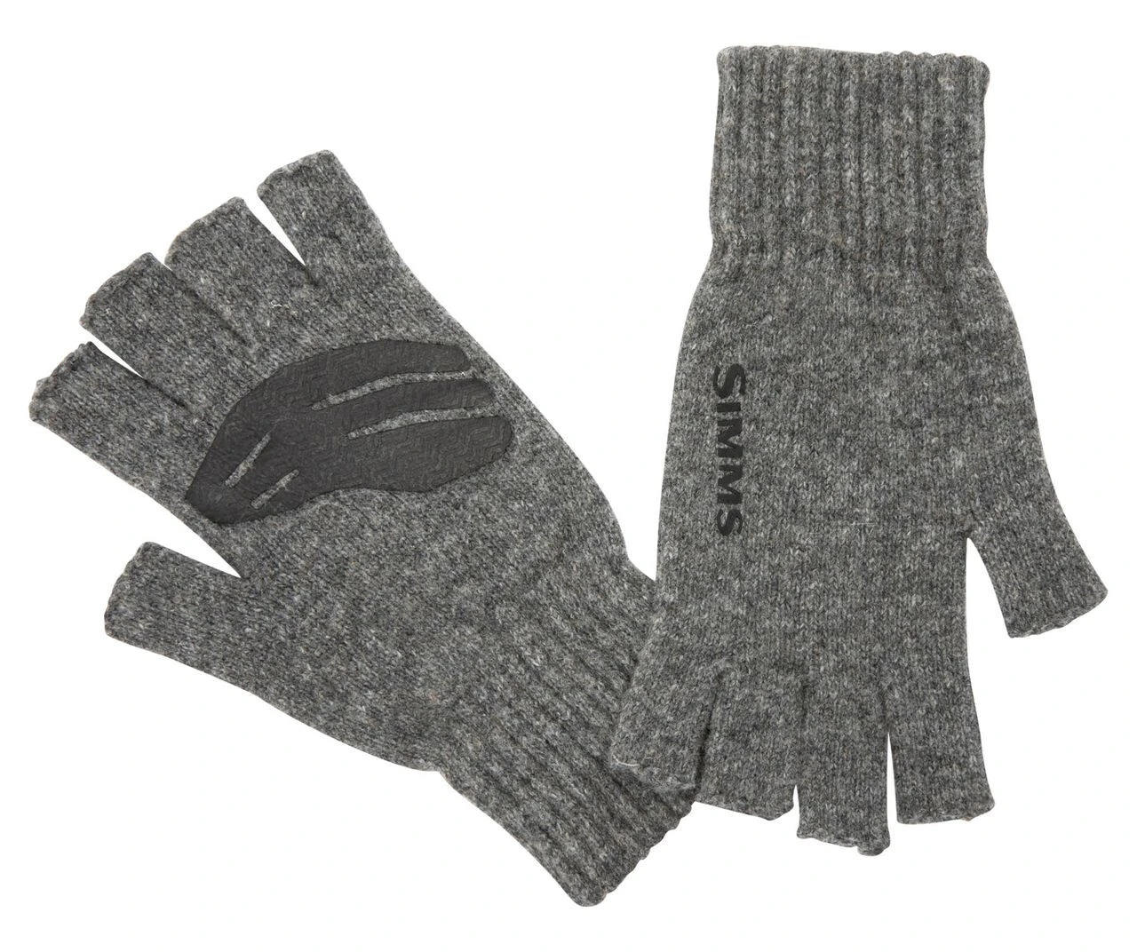 Fishing Gloves Simms Wool 1/2 Finger Steel 1 Fishing Gloves Simms Wool 1/2 Finger Steel
