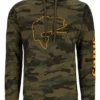 Fishing Hoody Simms Bass Outline Woodland Camo