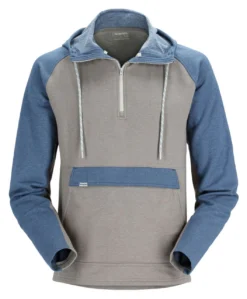 Fishing Hoody Simms Vermilion Steel Heather & Navy Heather