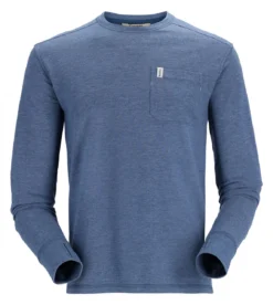 Fishing LS Shirt Simms Henry's Fork Crew Navy Heather