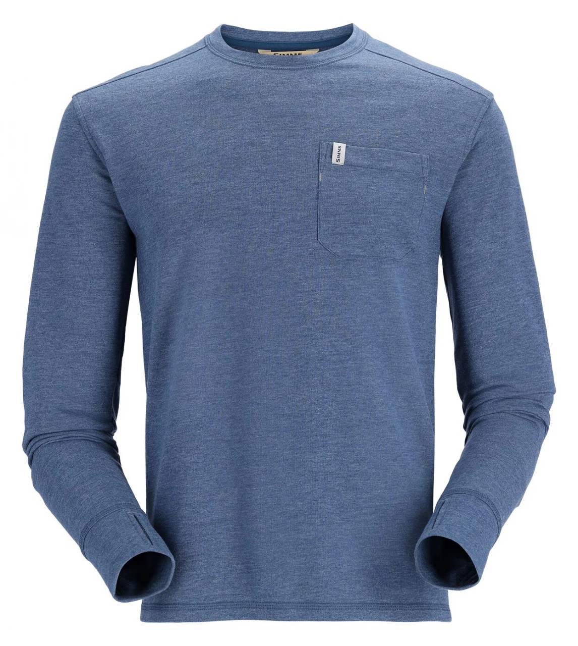 Fishing LS Shirt Simms Henry's Fork Crew Navy Heather 1 Fishing LS Shirt Simms Henry's Fork Crew Navy Heather