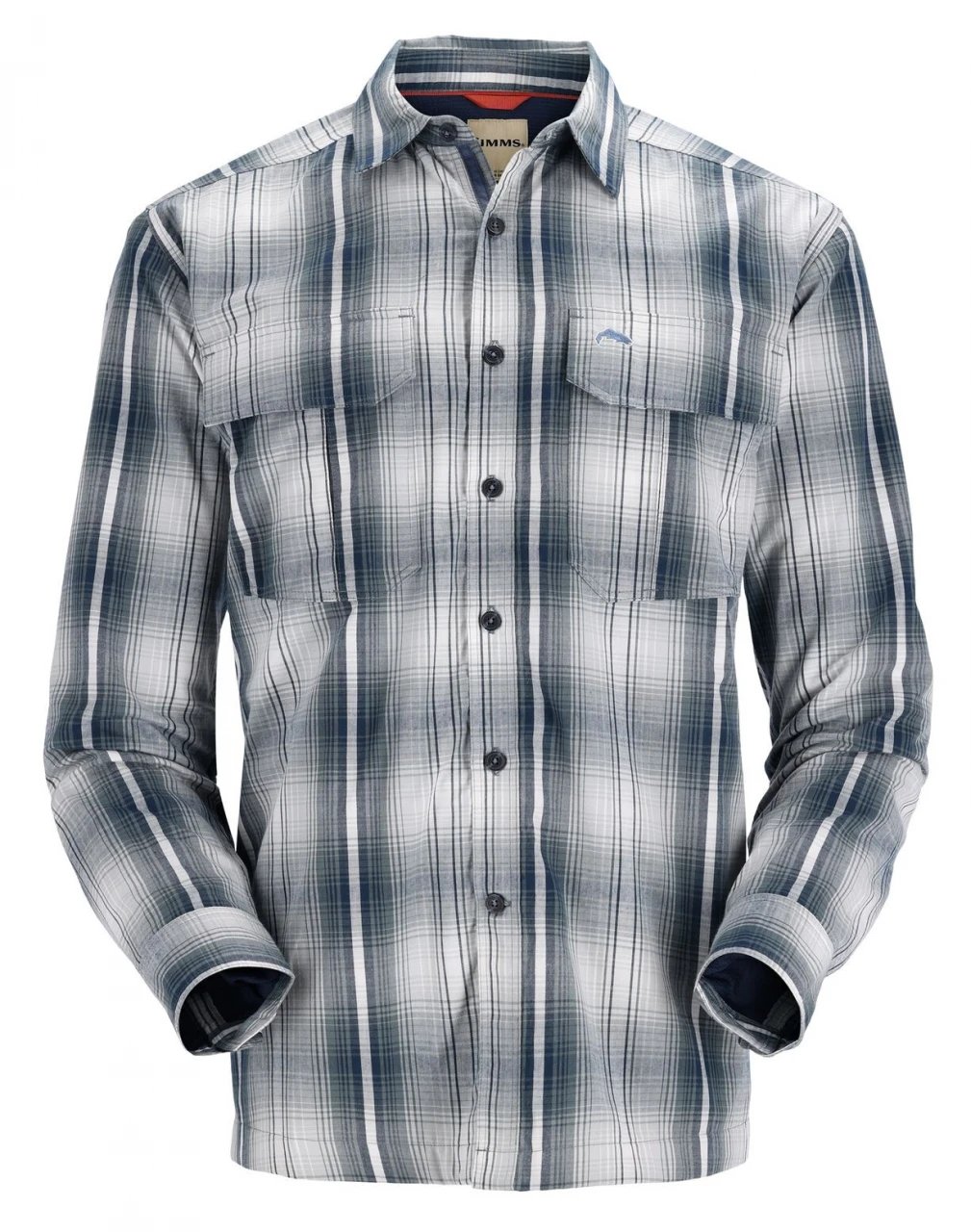 Fishing Shirt Simms Coldweather Navy Sterling Plaid 1 Fishing Shirt Simms Coldweather Navy Sterling Plaid
