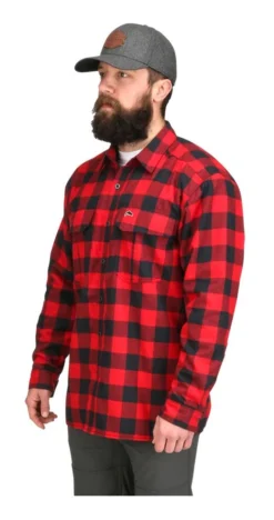 Fishing Shirt Simms Coldweather Red Buffalo Plaid -Simms Store fishing shirt simms coldweather red buffalo plaid m.2
