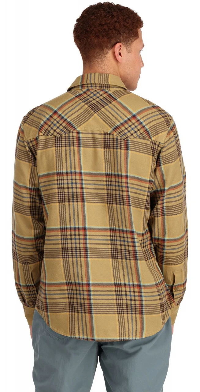 Fishing Shirt Simms Santee Flannel Camel & Navy & Clay Neo Plaid 4 Fishing Shirt Simms Santee Flannel Camel & Navy & Clay Neo Plaid - Image 4