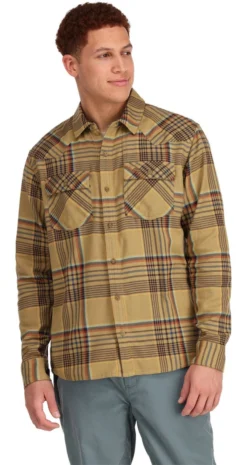 Fishing Shirt Simms Santee Flannel Camel & Navy & Clay Neo Plaid 10 Fishing Shirt Simms Santee Flannel Camel & Navy & Clay Neo Plaid -Simms Store fishing shirt simms santee flannel camel navy clay neo plaid.4