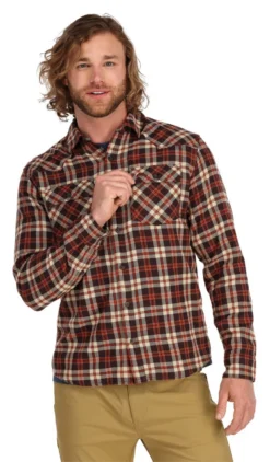 Fishing Shirt Simms Santee Flannel Maghoany & Tan Camp Plaid 9 Fishing Shirt Simms Santee Flannel Maghoany & Tan Camp Plaid -Simms Store fishing shirt simms santee flannel maghoany tan camp plaid.3