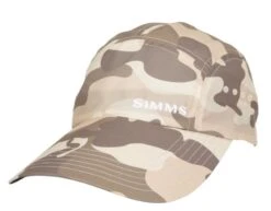 Simms Flats Cap - Long Bill - Woodland Camo Sandbar