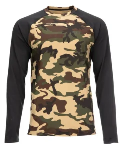 Lightweight Baselayer Top Simms Woodland Camo