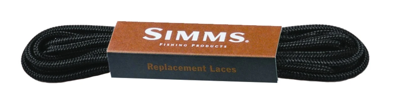 Replacement Laces Simms Black 1 Replacement Laces Simms Black