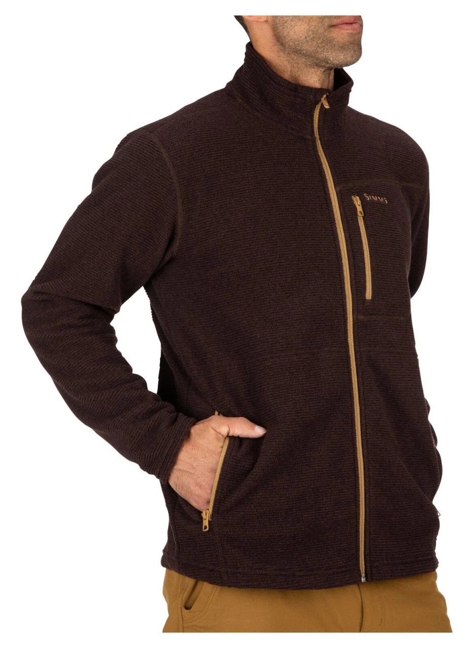 Rivershed Full Zip Simms Mahogany 2 Rivershed Full Zip Simms Mahogany - Image 2