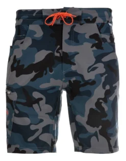 Seamount Board Short Simms Woodland Camo Storm
