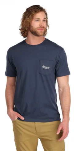 T-Shirt Simms Two Tone Pocket Navy Heather 7 T-Shirt Simms Two Tone Pocket Navy Heather -Simms Store simms simms two tone pocket tee navy heather s.3