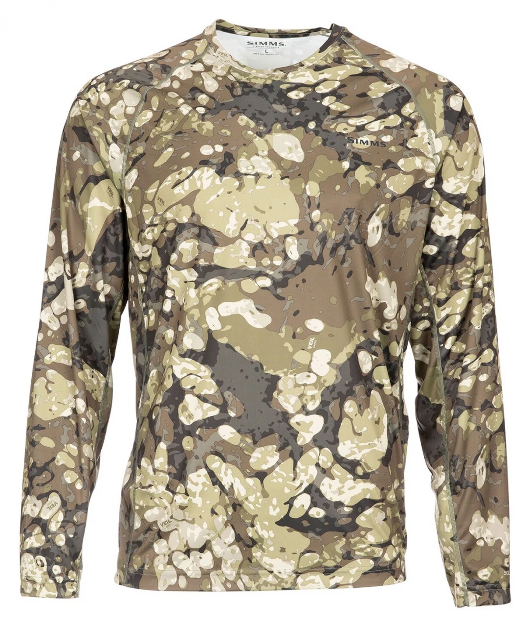 SolarFlex Crewneck Prints Simms Riparian Camo 1 SolarFlex Crewneck Prints Simms Riparian Camo