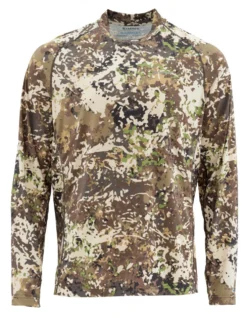SolarFlex Crewneck Prints Simms River Camo