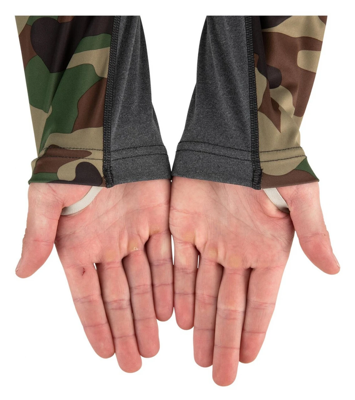 SolarFlex Hoody Simms Woodland Camo & Carbon Heather 6 SolarFlex Hoody Simms Woodland Camo & Carbon Heather - Image 6