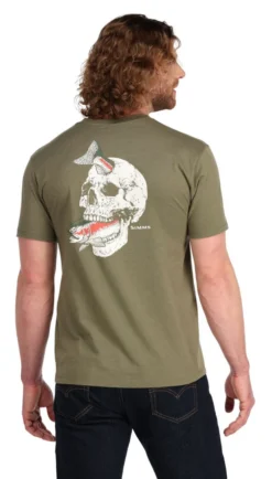 T-Shirt Simms Trout On My Mind Military Heather -Simms Store t shirt simms trout on my mind military heather.3