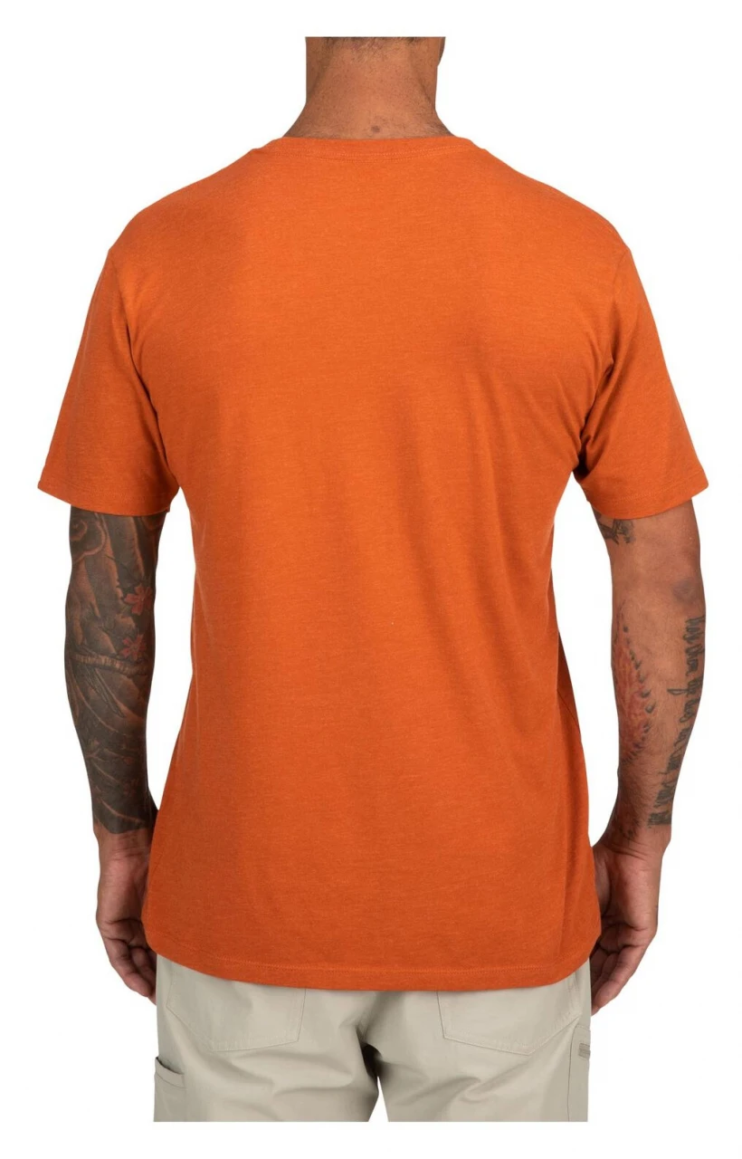 T-Shirt Simms Trout Outline Adobe Heather 2 T-Shirt Simms Trout Outline Adobe Heather - Image 2