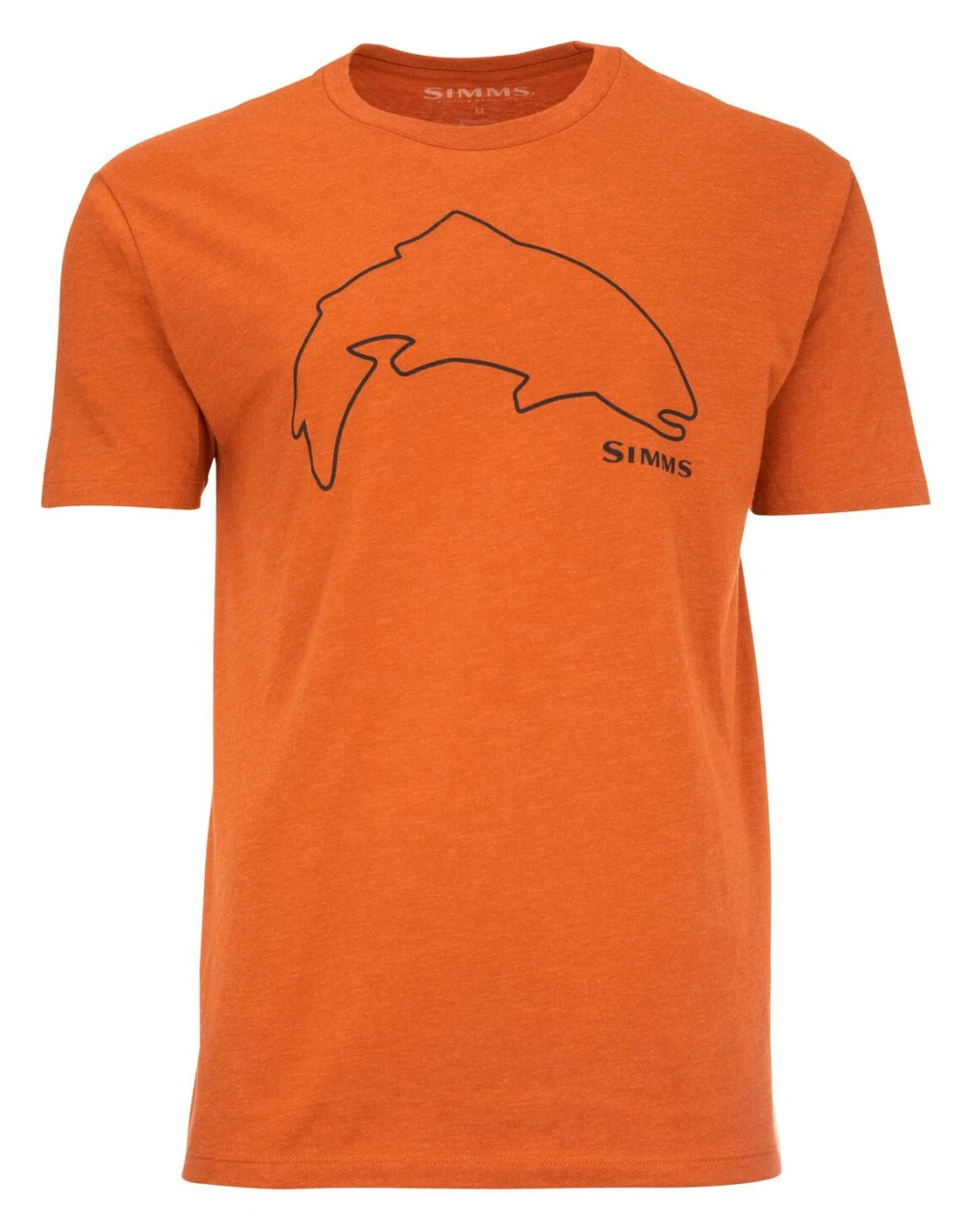 T-Shirt Simms Trout Outline Adobe Heather 1 T-Shirt Simms Trout Outline Adobe Heather