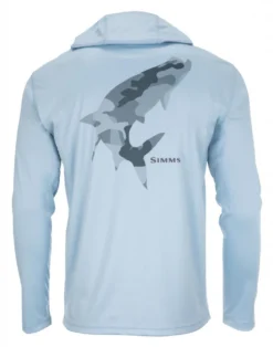 Tech Hoody Simms Artist Series Tarpon Woodland Camo Steel/Steel Blue