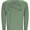 Tech Tee Artist Series Simms Trout Outline & Field