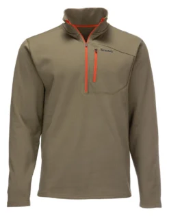 Thermal 1/4 Zip Top Simms Dark Stone