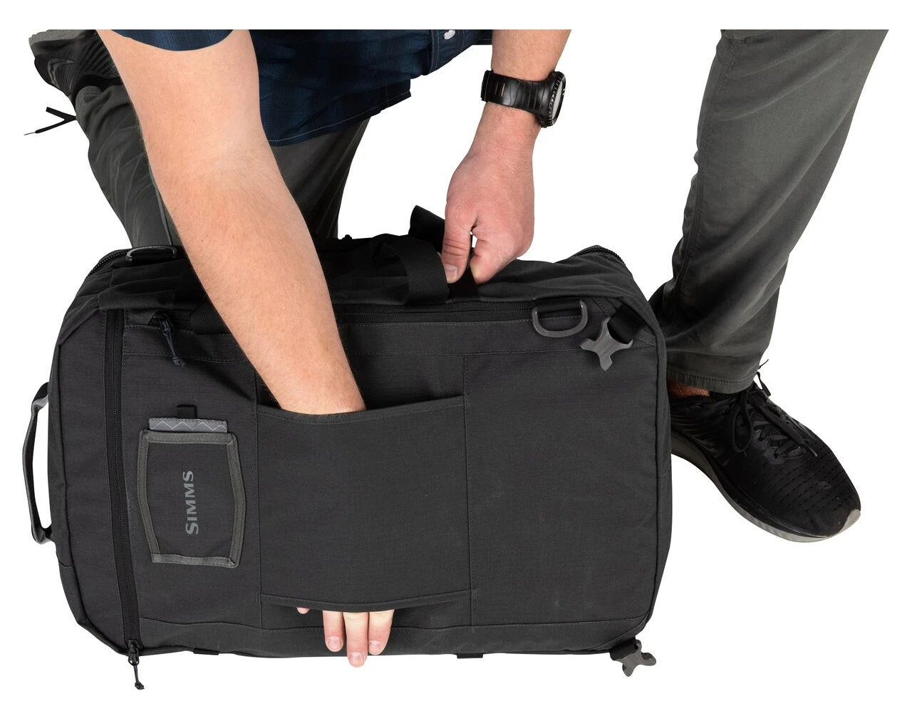 Travel Bag Simms GTS Tri Carry Duffel Carbon 7 Travel Bag Simms GTS Tri Carry Duffel Carbon - Image 7