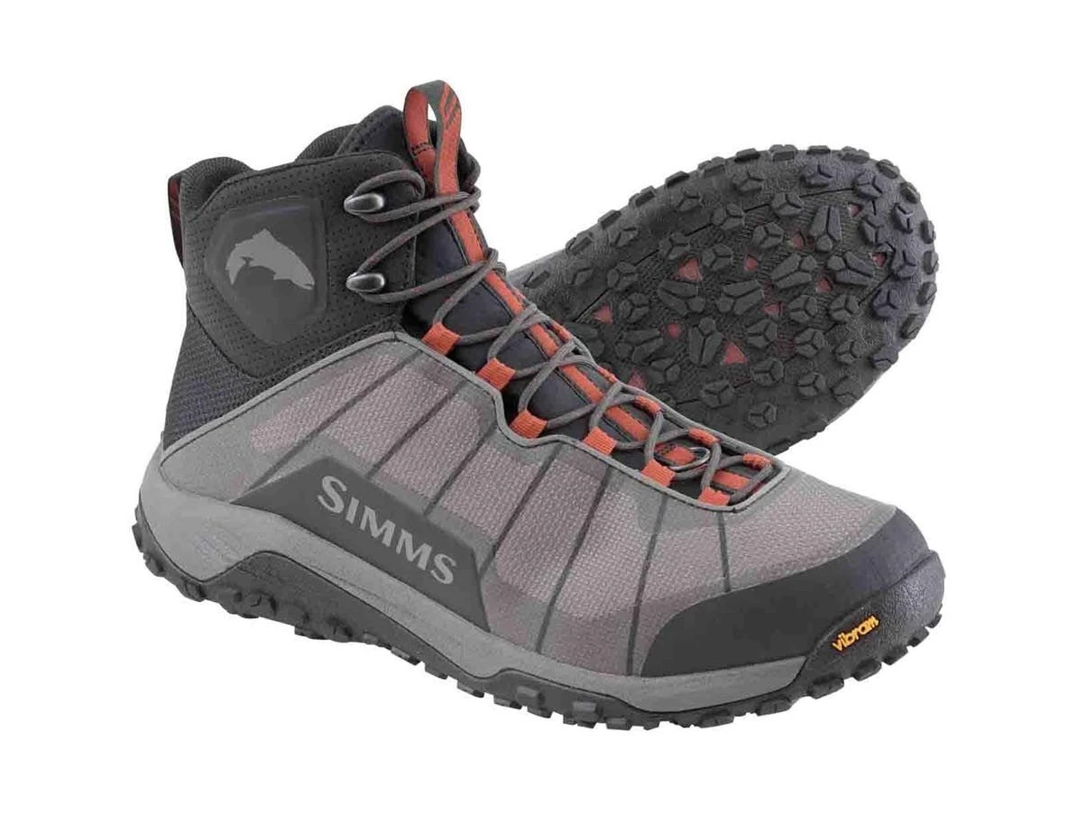 Wading Boots Simms Flyweight Vibram Soles Steel Grey 1 Wading Boots Simms Flyweight Vibram Soles Steel Grey