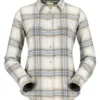 Women's Fishing Shirt Simms Santee Flannel Soft Rose Camp Plaid