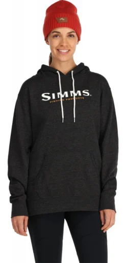 Women's Fishinhg Hoody Simms Logo Charcoal Heather -Simms Store women s fishinhg hoody simms logo charcoal heather.2